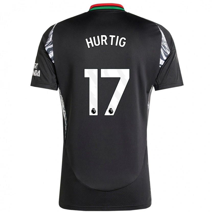 Danxen Herren Lina Hurtig #17 Schwarz Auswärtstrikot Trikot 2024/25 T-Shirt