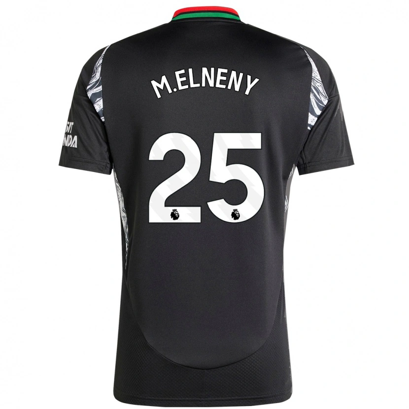 Danxen Herren Mohamed Elneny #25 Schwarz Auswärtstrikot Trikot 2024/25 T-Shirt