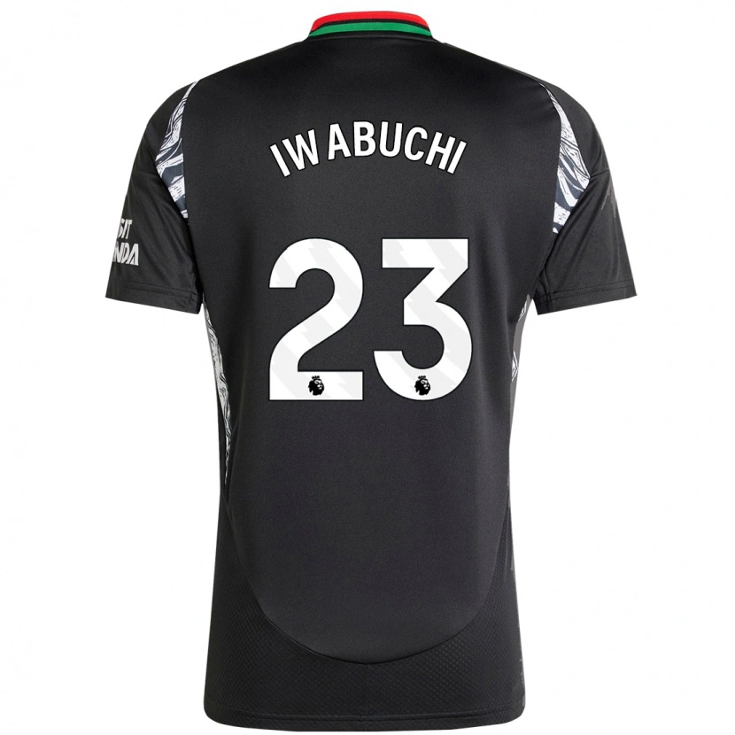 Danxen Herren Mana Iwabuchi #23 Schwarz Auswärtstrikot Trikot 2024/25 T-Shirt