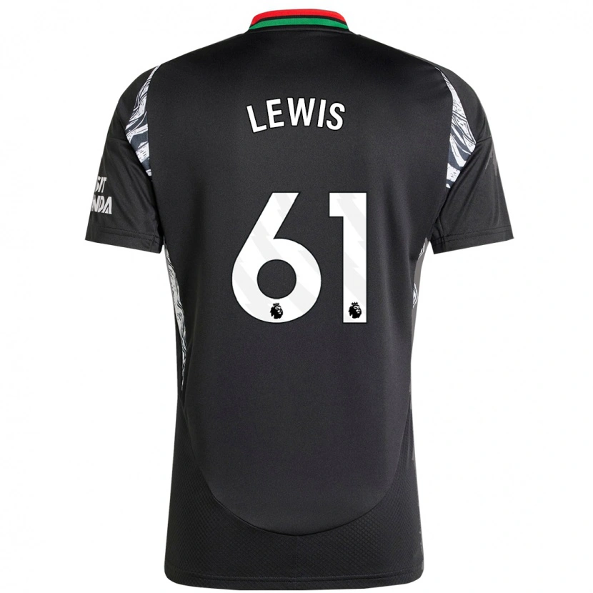 Danxen Herren George Lewis #61 Schwarz Auswärtstrikot Trikot 2024/25 T-Shirt
