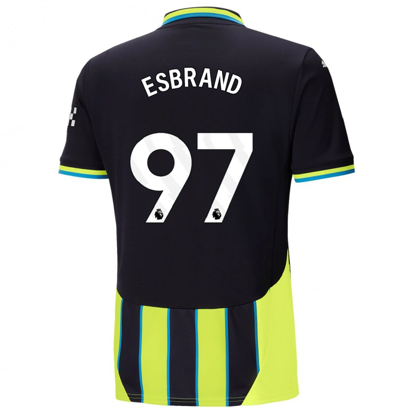 Danxen Herren Josh Wilson-Esbrand #97 Blaugelb Auswärtstrikot Trikot 2024/25 T-Shirt