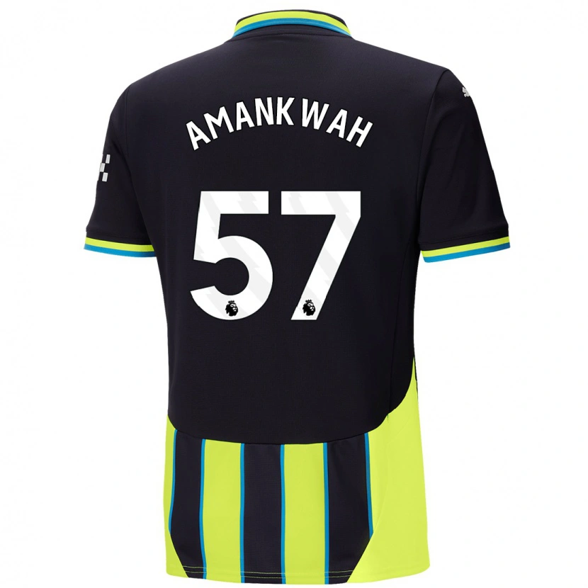 Danxen Herren Yeboah Amankwah #57 Blaugelb Auswärtstrikot Trikot 2024/25 T-Shirt