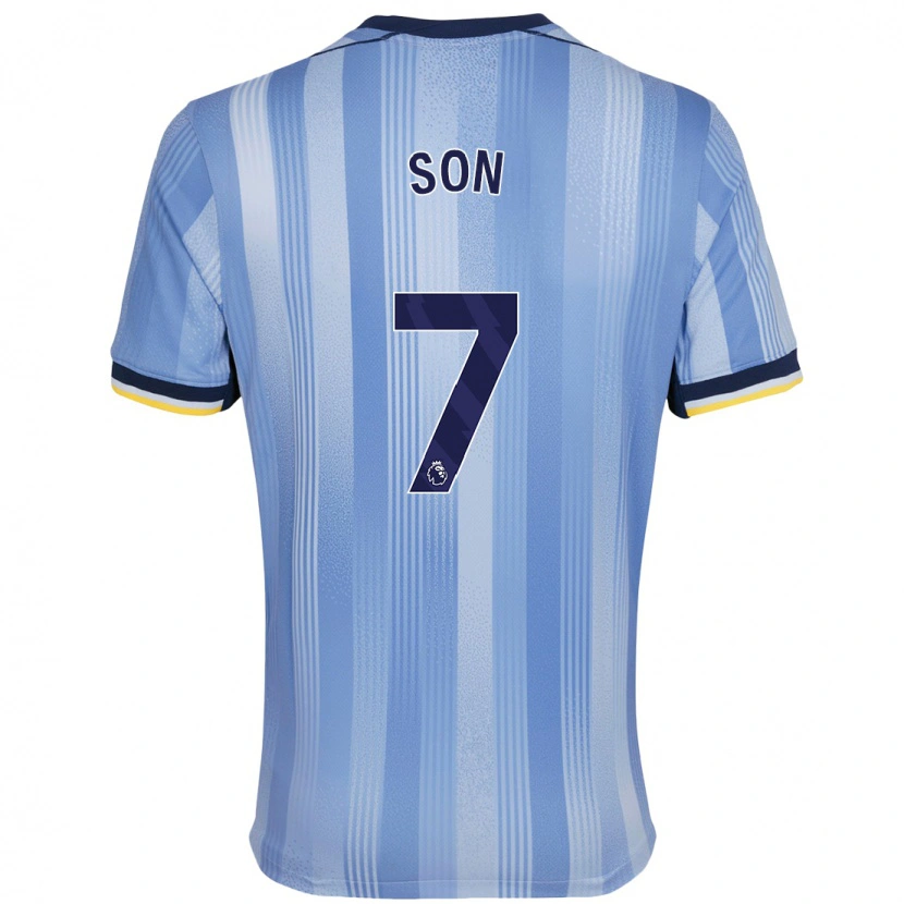 Danxen Herren Heung-Min Son #7 Hellblau Auswärtstrikot Trikot 2024/25 T-Shirt