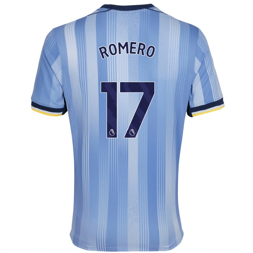 Danxen Herren Cristian Romero #17 Hellblau Auswärtstrikot Trikot 2024/25 T-Shirt