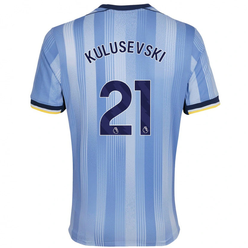 Danxen Herren Dejan Kulusevski #21 Hellblau Auswärtstrikot Trikot 2024/25 T-Shirt