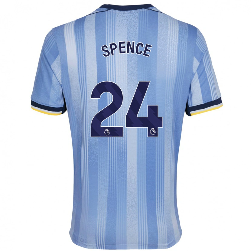Danxen Herren Djed Spence #24 Hellblau Auswärtstrikot Trikot 2024/25 T-Shirt