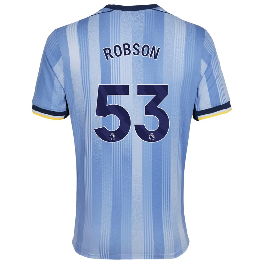 Danxen Herren Max Robson #53 Hellblau Auswärtstrikot Trikot 2024/25 T-Shirt