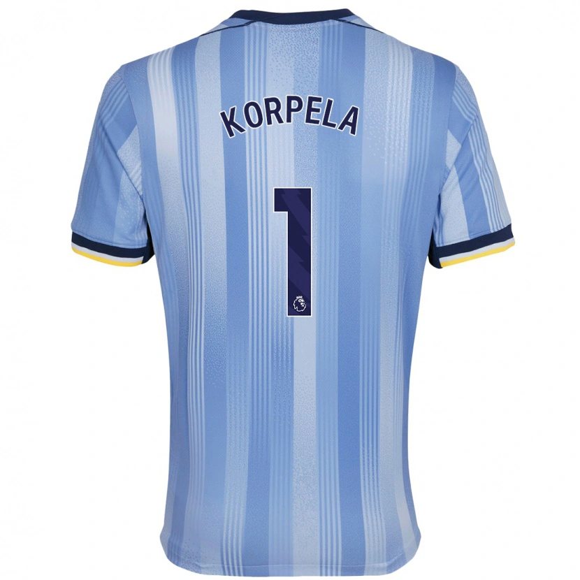 Danxen Herren Tinja-Riikka Korpela #1 Hellblau Auswärtstrikot Trikot 2024/25 T-Shirt