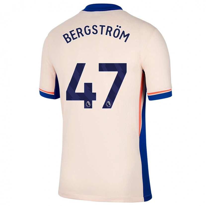 Danxen Herren Lucas Bergström #47 Hellbeige Auswärtstrikot Trikot 2024/25 T-Shirt