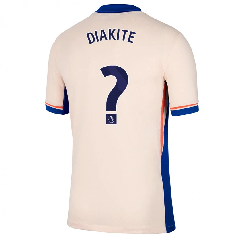 Danxen Herren Calvin Diakite #0 Hellbeige Auswärtstrikot Trikot 2024/25 T-Shirt