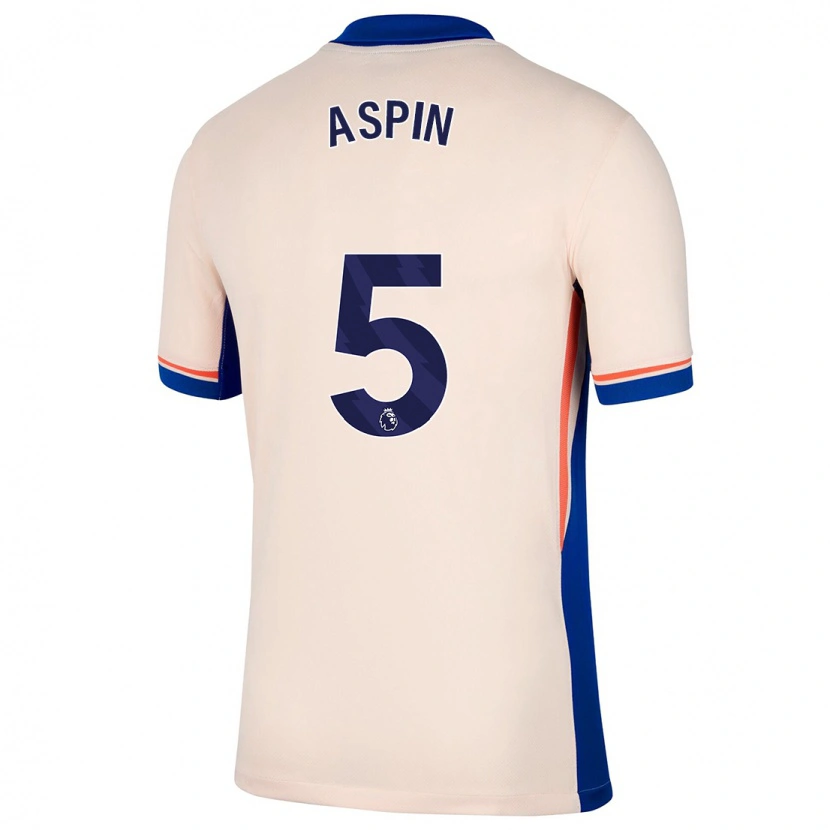 Danxen Herren Brooke Aspin #5 Hellbeige Auswärtstrikot Trikot 2024/25 T-Shirt