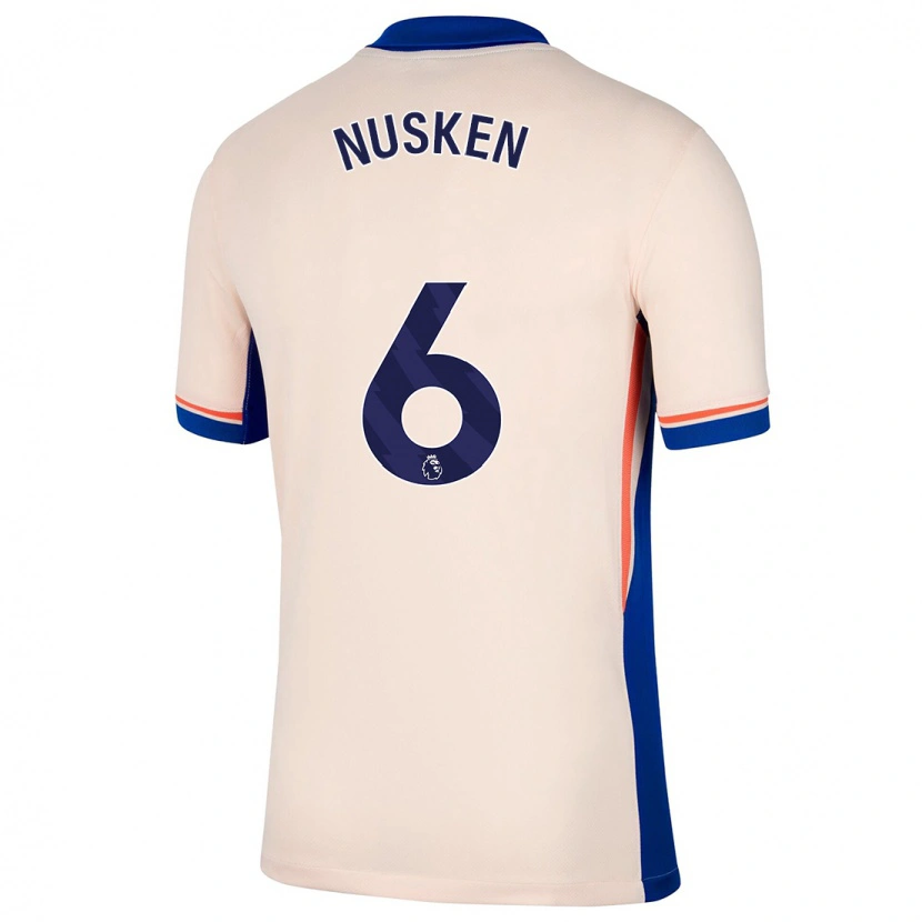 Danxen Herren Sjoeke Nüsken #6 Hellbeige Auswärtstrikot Trikot 2024/25 T-Shirt