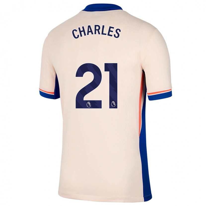 Danxen Herren Niamh Charles #21 Hellbeige Auswärtstrikot Trikot 2024/25 T-Shirt