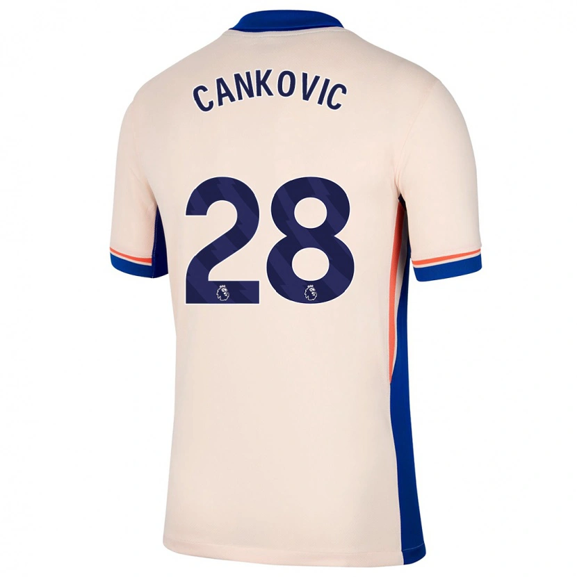 Danxen Herren Jelena Čanković #28 Hellbeige Auswärtstrikot Trikot 2024/25 T-Shirt