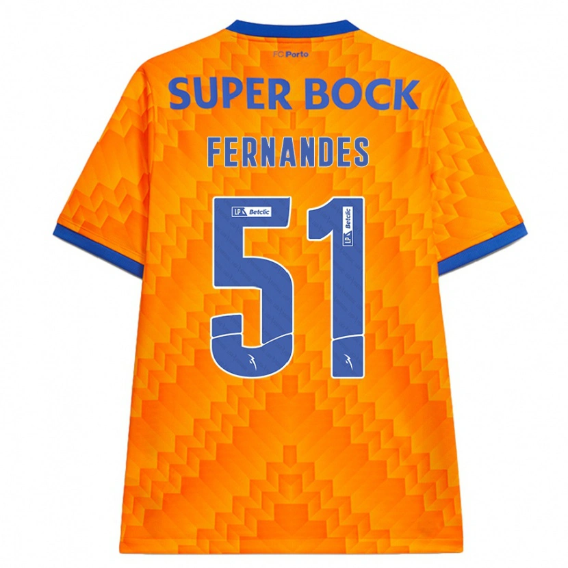 Danxen Herren Diogo Fernandes #51 Orange Auswärtstrikot Trikot 2024/25 T-Shirt
