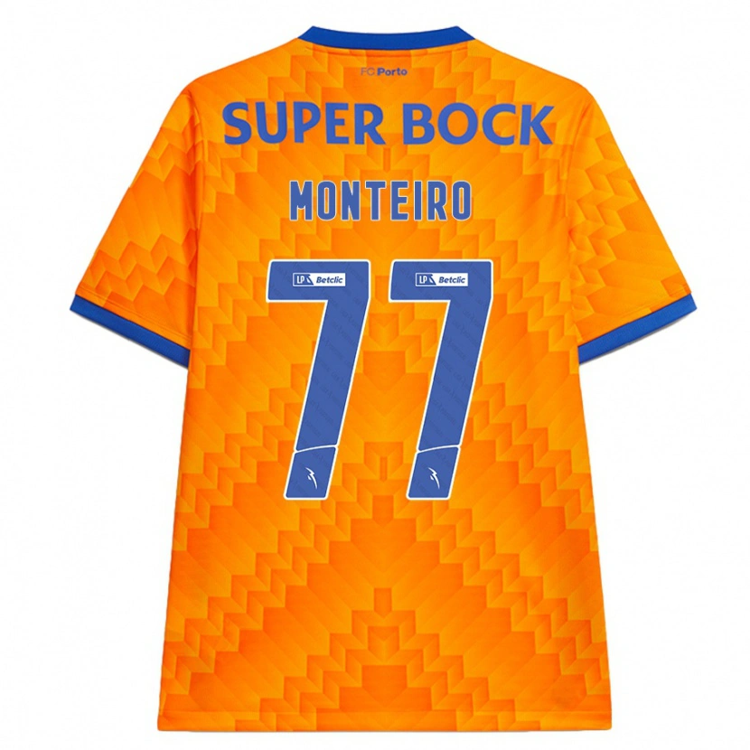Danxen Herren Rui Monteiro #77 Orange Auswärtstrikot Trikot 2024/25 T-Shirt