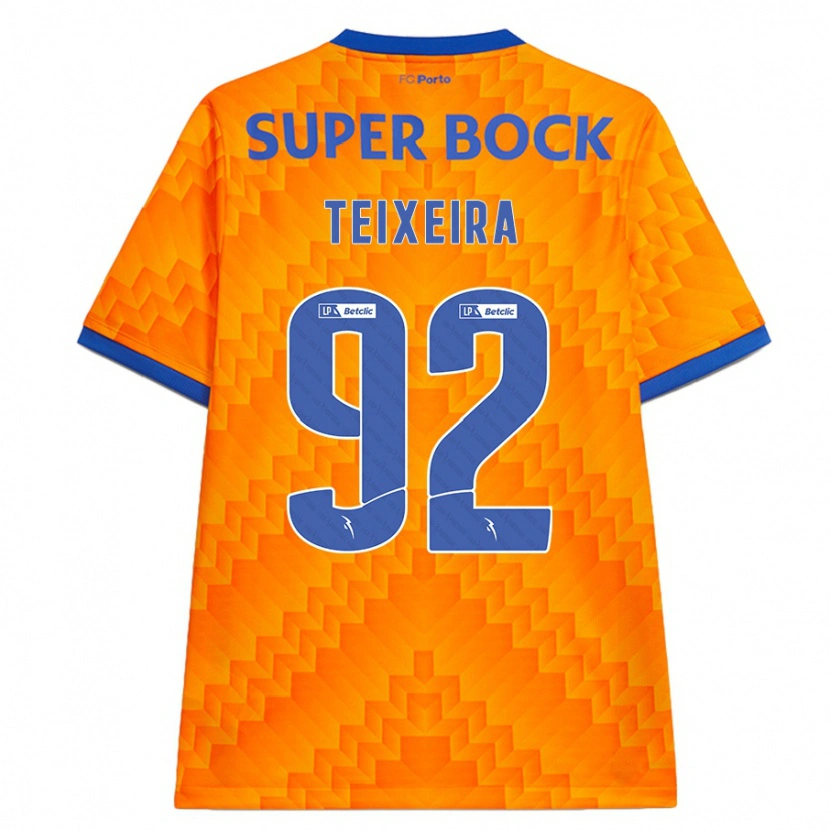 Danxen Herren João Teixeira #92 Orange Auswärtstrikot Trikot 2024/25 T-Shirt