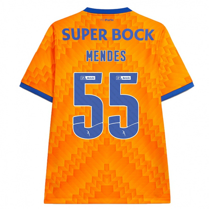 Danxen Herren João Mendes #55 Orange Auswärtstrikot Trikot 2024/25 T-Shirt