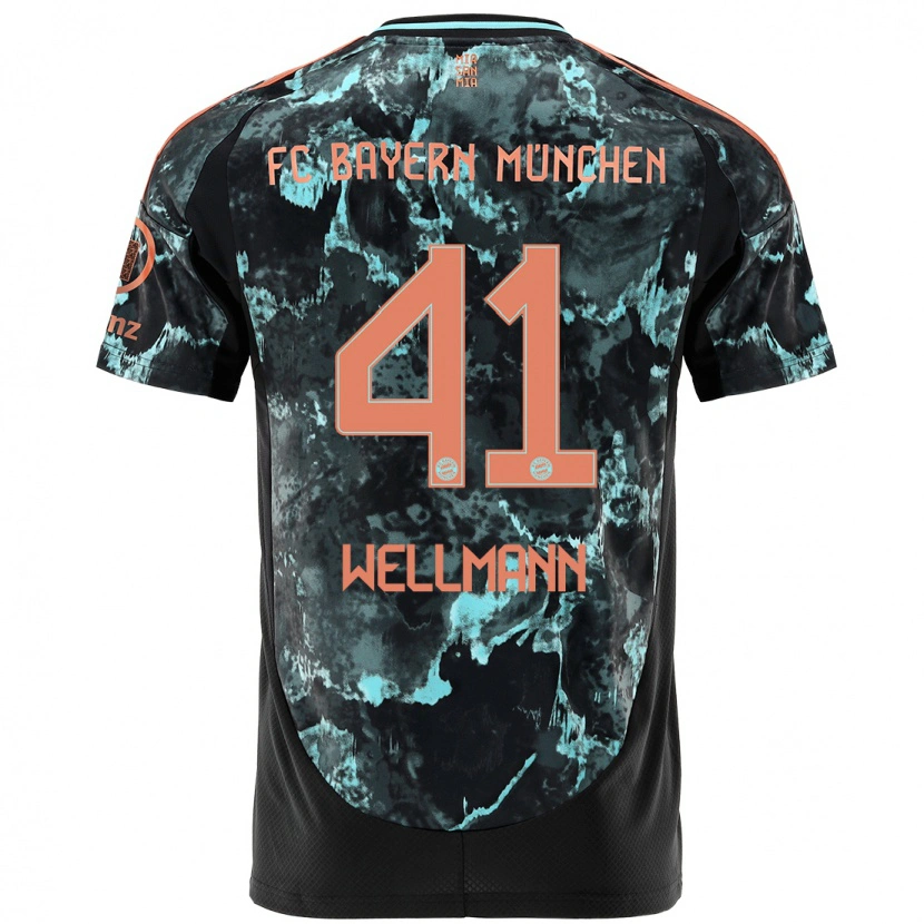 Danxen Herren Anna Wellmann #41 Schwarz Auswärtstrikot Trikot 2024/25 T-Shirt