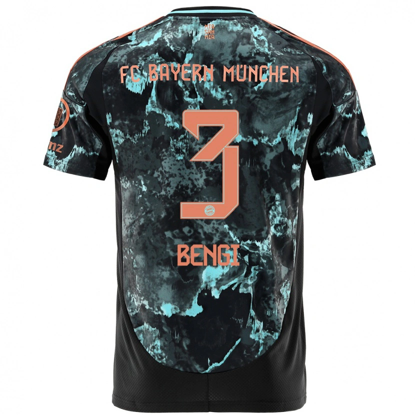 Danxen Herren Kaan Bengi #3 Schwarz Auswärtstrikot Trikot 2024/25 T-Shirt
