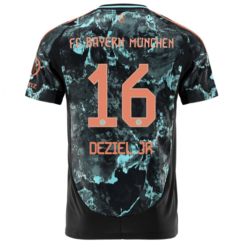 Danxen Herren Robert Deziel Jr #16 Schwarz Auswärtstrikot Trikot 2024/25 T-Shirt