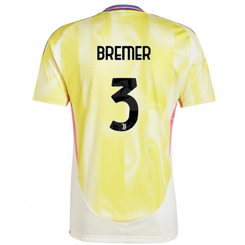 Danxen Herren Bremer #3 Solargelb Auswärtstrikot Trikot 2024/25 T-Shirt