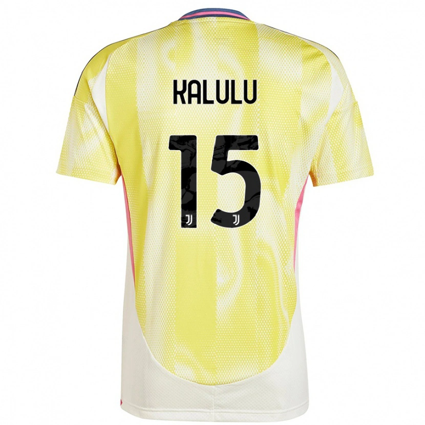 Danxen Herren Pierre Kalulu #15 Solargelb Auswärtstrikot Trikot 2024/25 T-Shirt