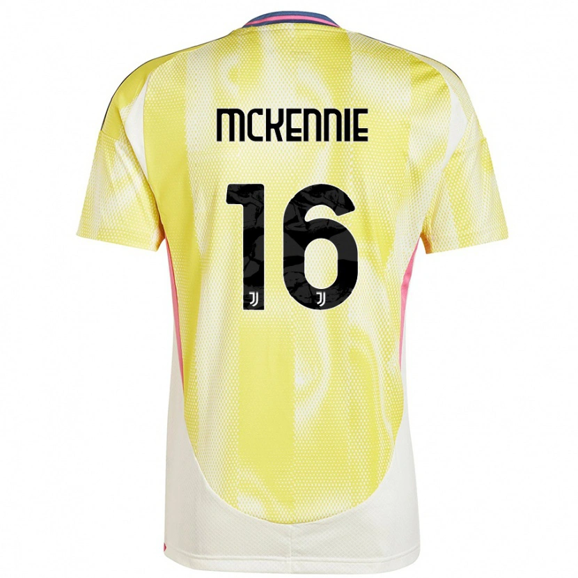 Danxen Herren Weston Mckennie #16 Solargelb Auswärtstrikot Trikot 2024/25 T-Shirt