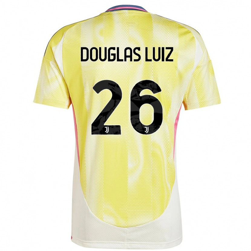 Danxen Herren Douglas Luiz #26 Solargelb Auswärtstrikot Trikot 2024/25 T-Shirt