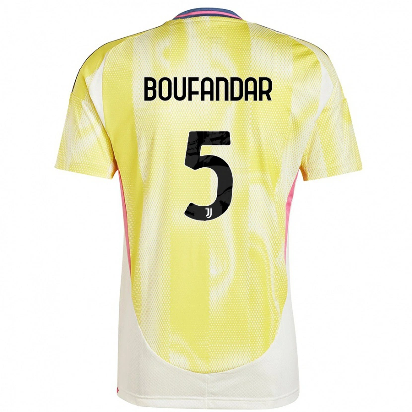 Danxen Herren Adam Boufandar #5 Solargelb Auswärtstrikot Trikot 2024/25 T-Shirt