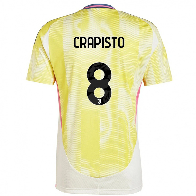 Danxen Herren Francesco Crapisto #8 Solargelb Auswärtstrikot Trikot 2024/25 T-Shirt