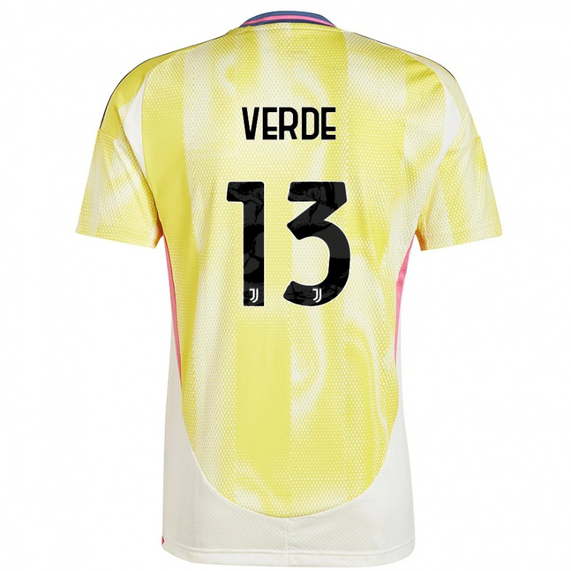Danxen Herren Francesco Verde #13 Solargelb Auswärtstrikot Trikot 2024/25 T-Shirt