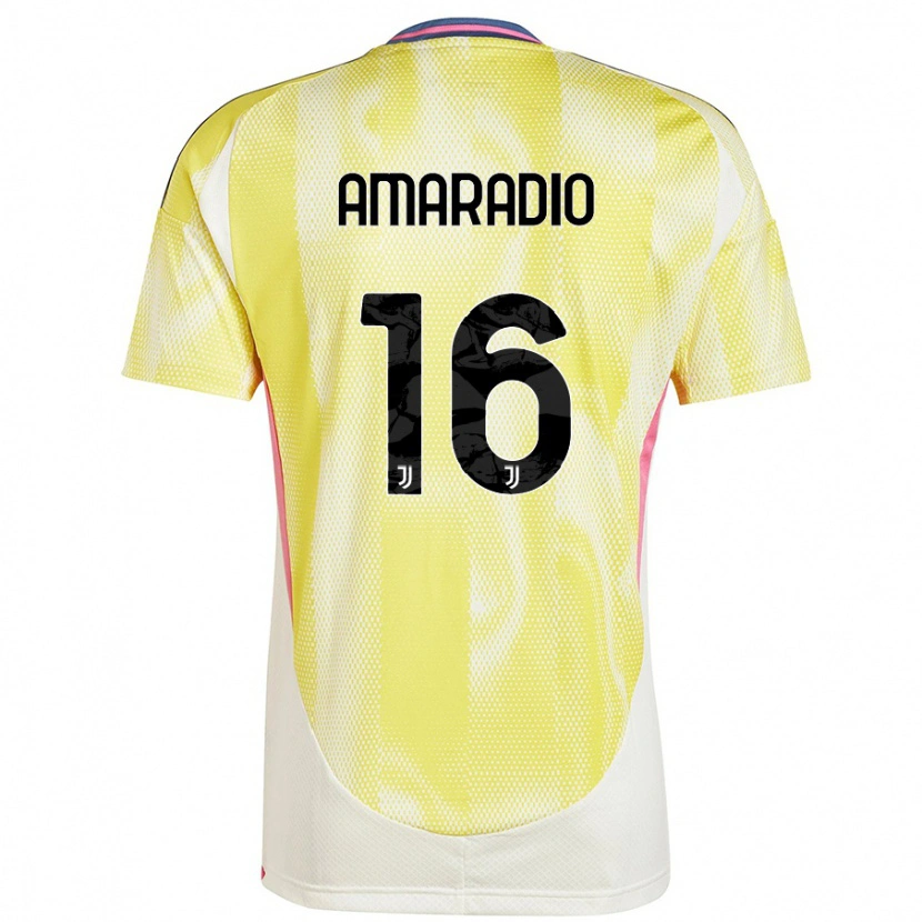 Danxen Herren Luca Amaradio #16 Solargelb Auswärtstrikot Trikot 2024/25 T-Shirt