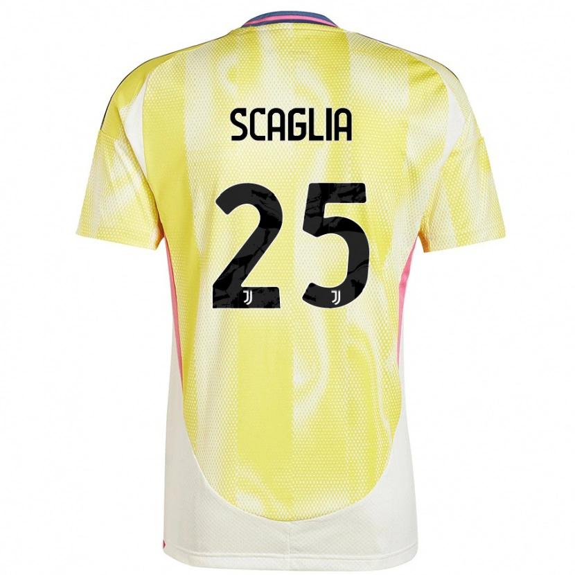 Danxen Herren Simone Scaglia #25 Solargelb Auswärtstrikot Trikot 2024/25 T-Shirt