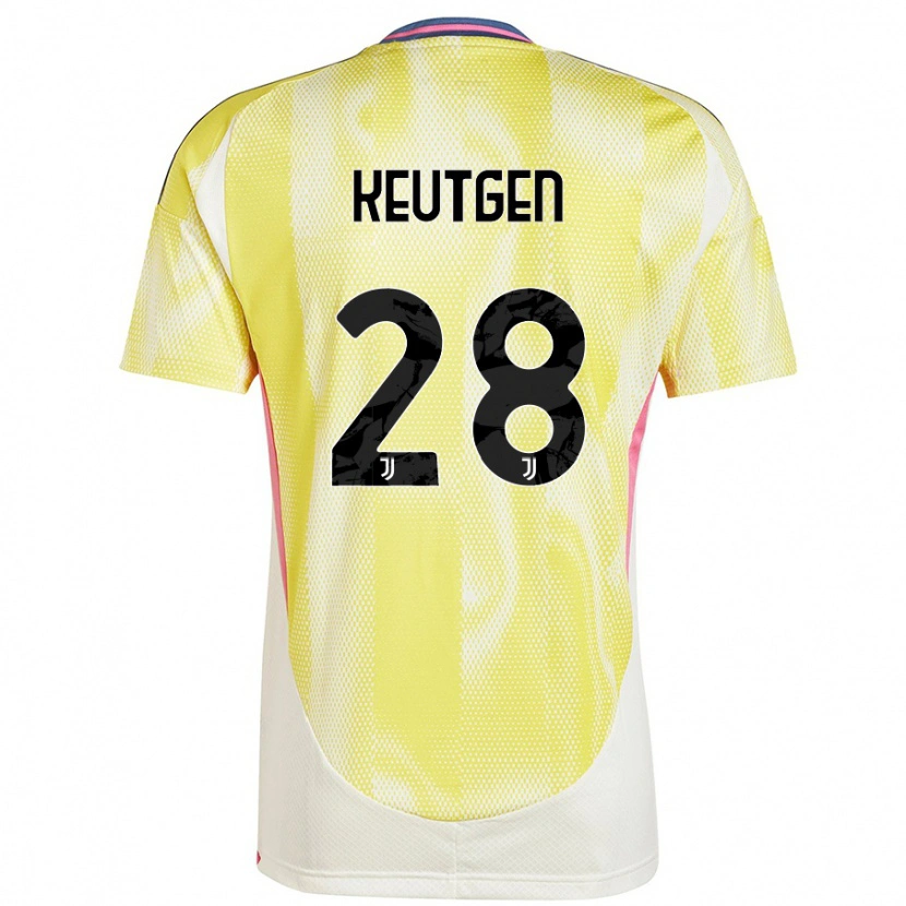 Danxen Herren Enzo Keutgen #28 Solargelb Auswärtstrikot Trikot 2024/25 T-Shirt