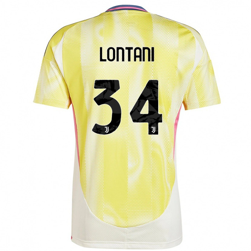 Danxen Herren Matteo Lontani #34 Solargelb Auswärtstrikot Trikot 2024/25 T-Shirt