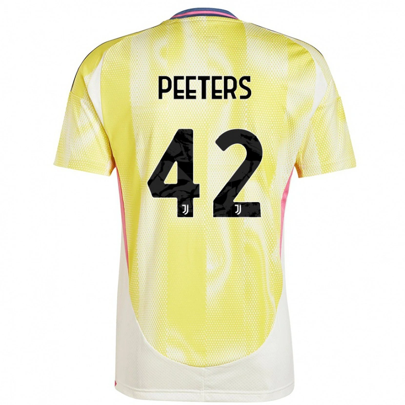 Danxen Herren Daouda Peeters #42 Solargelb Auswärtstrikot Trikot 2024/25 T-Shirt