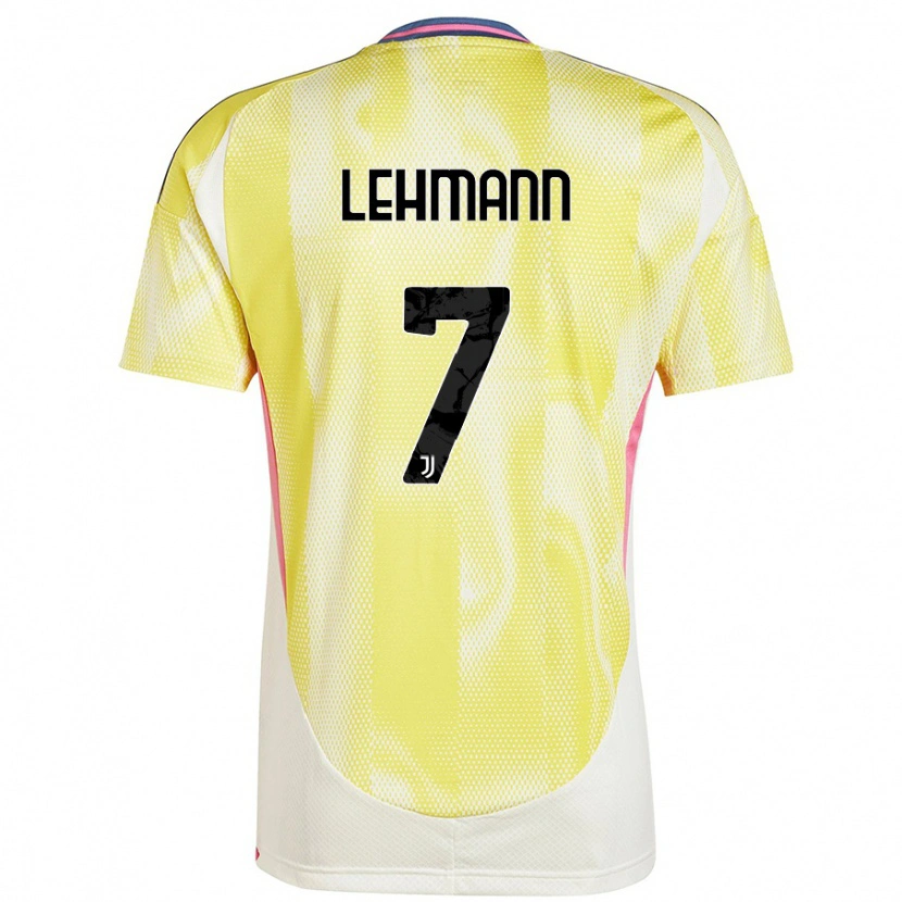 Danxen Herren Alisha Lehmann #7 Solargelb Auswärtstrikot Trikot 2024/25 T-Shirt