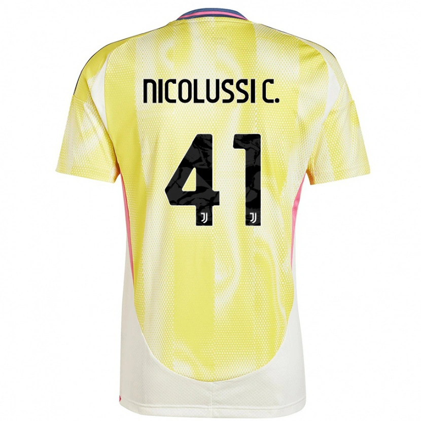 Danxen Herren Hans Nicolussi Caviglia #41 Solargelb Auswärtstrikot Trikot 2024/25 T-Shirt