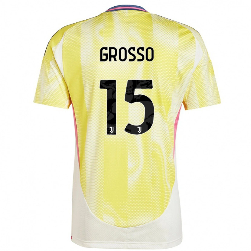 Danxen Herren Julia Grosso #15 Solargelb Auswärtstrikot Trikot 2024/25 T-Shirt