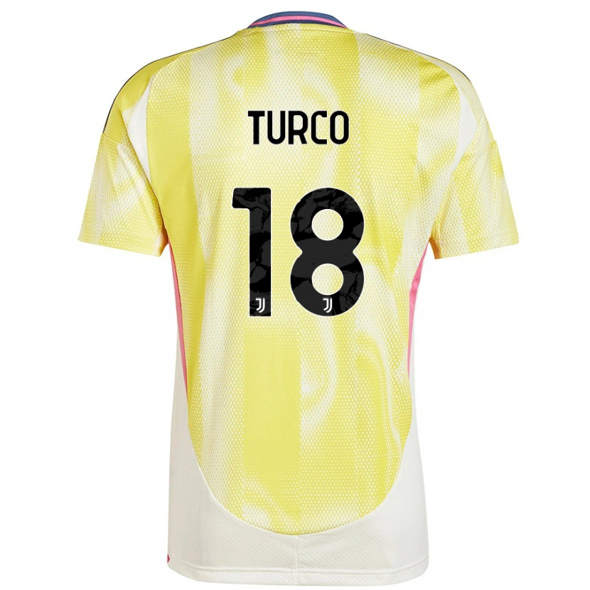 Danxen Herren Nicolo Turco #18 Solargelb Auswärtstrikot Trikot 2024/25 T-Shirt