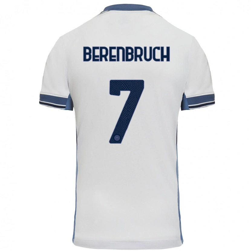 Danxen Herren Thomas Berenbruch #7 Weißgrau Auswärtstrikot Trikot 2024/25 T-Shirt
