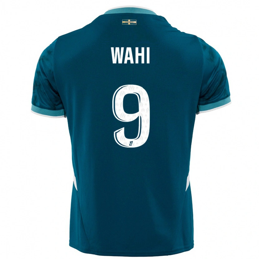 Danxen Herren Elye Wahi #9 Türkisblau Auswärtstrikot Trikot 2024/25 T-Shirt