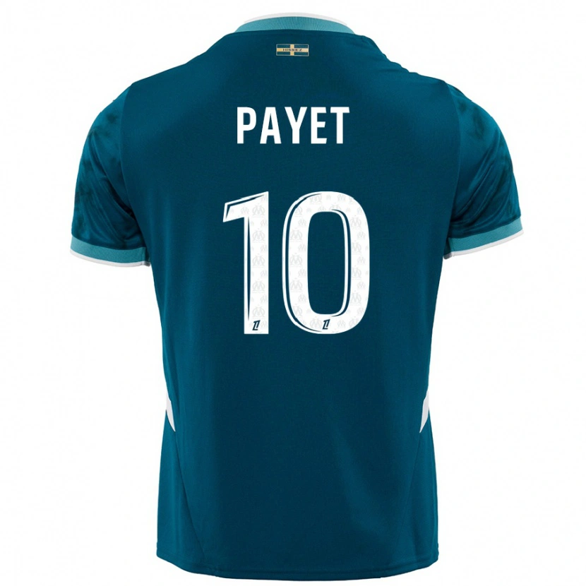Danxen Herren Dimitri Payet #10 Türkisblau Auswärtstrikot Trikot 2024/25 T-Shirt