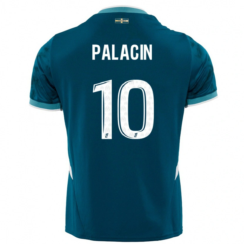 Danxen Herren Sara Palacin #10 Türkisblau Auswärtstrikot Trikot 2024/25 T-Shirt