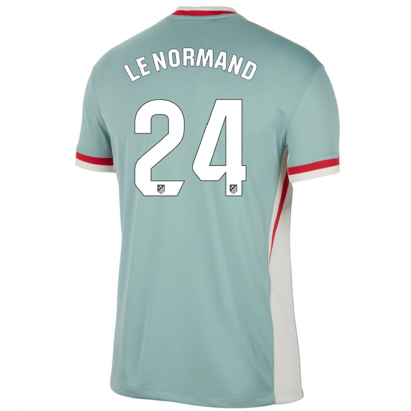 Danxen Herren Robin Le Normand #24 Hellbeige Blau Auswärtstrikot Trikot 2024/25 T-Shirt