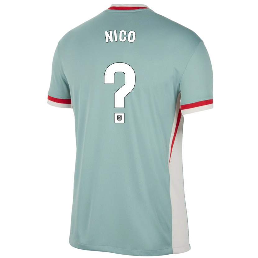 Danxen Herren Nico Fernández #0 Hellbeige Blau Auswärtstrikot Trikot 2024/25 T-Shirt