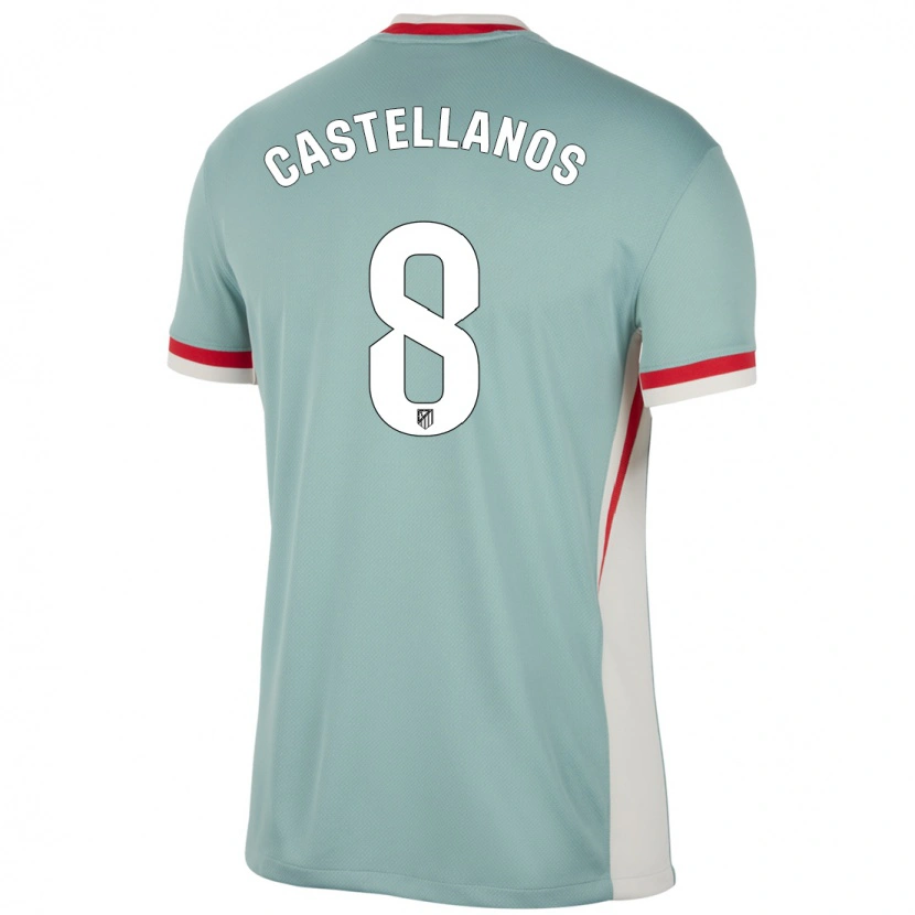 Danxen Herren Jorge Castellanos #8 Hellbeige Blau Auswärtstrikot Trikot 2024/25 T-Shirt