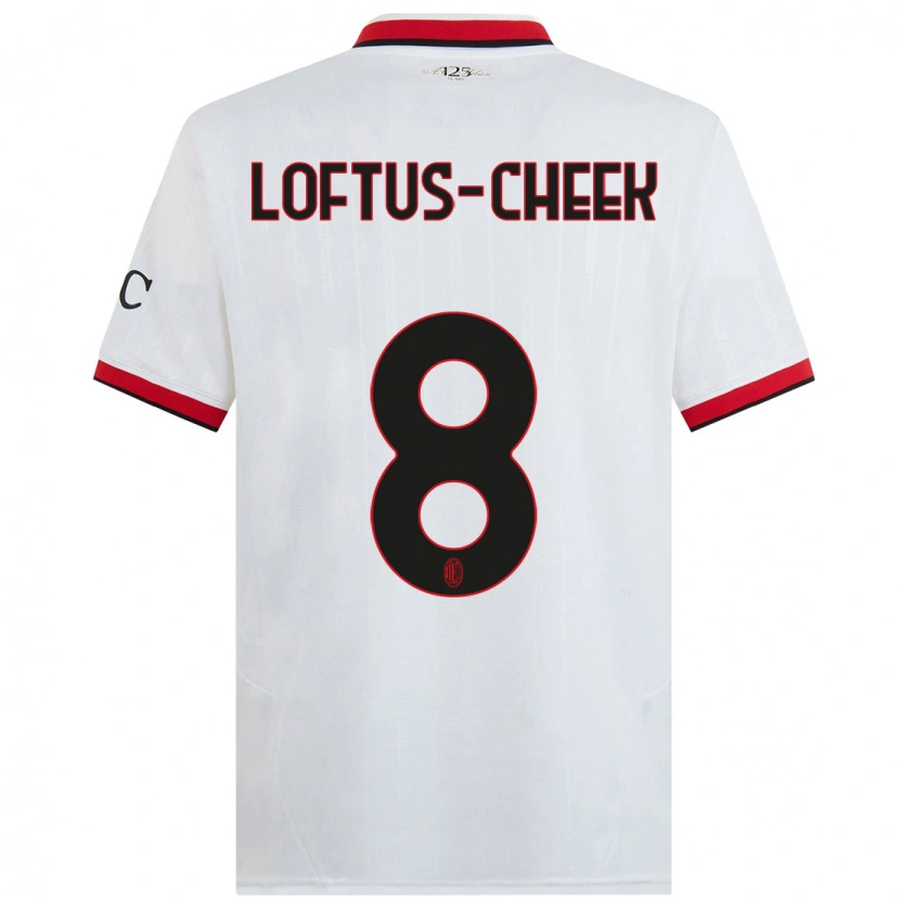 Danxen Herren Ruben Loftus-Cheek #8 Weiß Schwarz Rot Auswärtstrikot Trikot 2024/25 T-Shirt