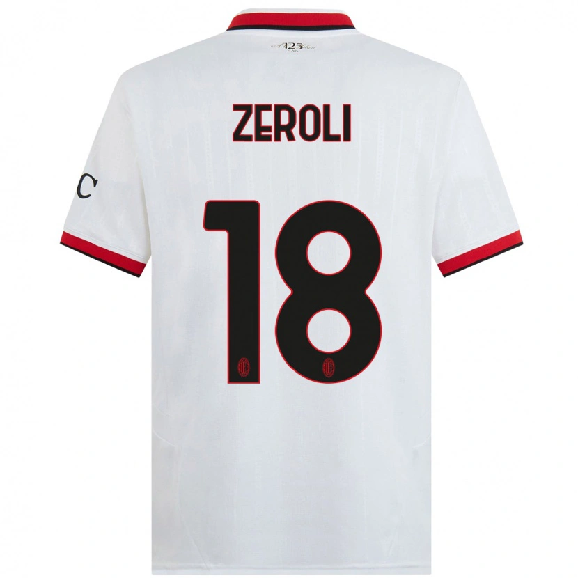Danxen Herren Kevin Zeroli #18 Weiß Schwarz Rot Auswärtstrikot Trikot 2024/25 T-Shirt